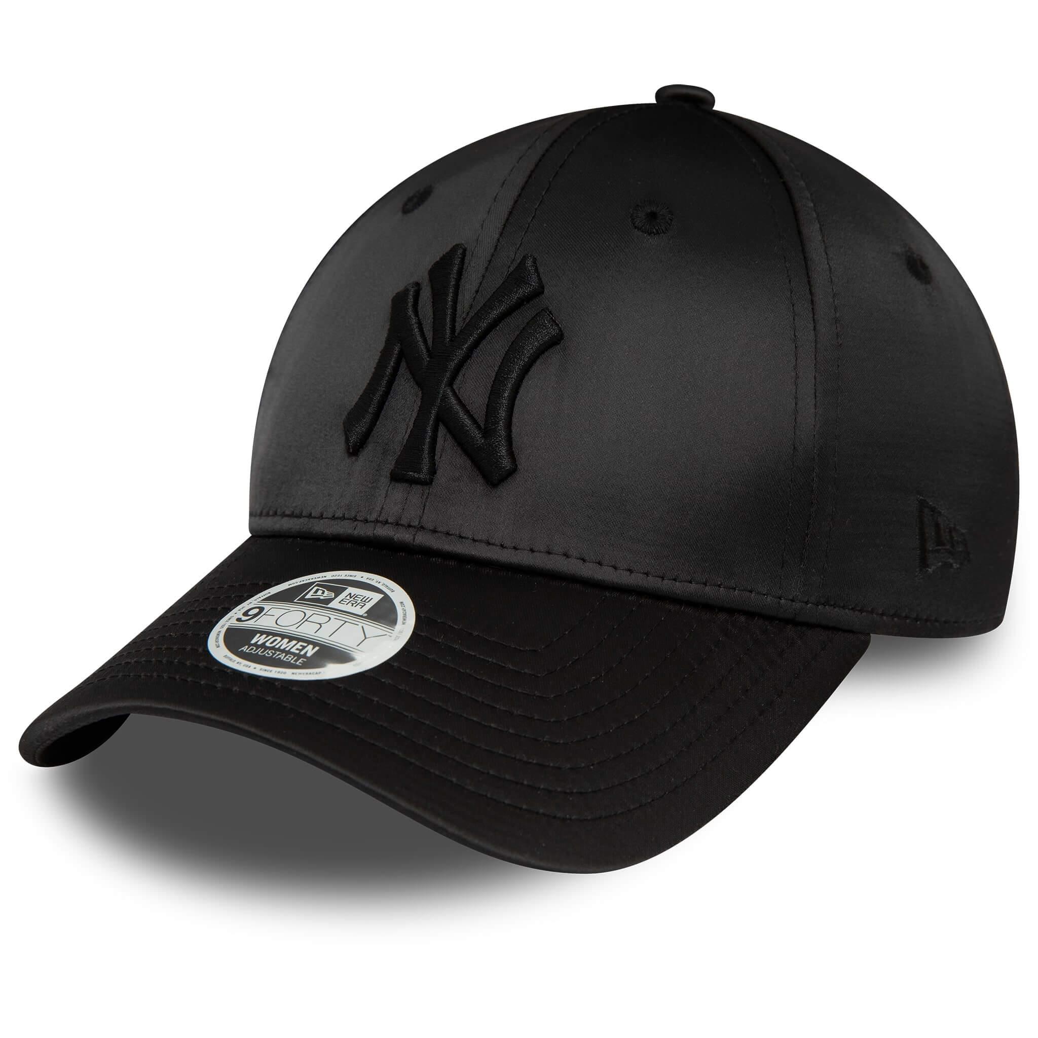 New Era Şapka - Wmns Satin 9FORTY New York Yankees - Siyah