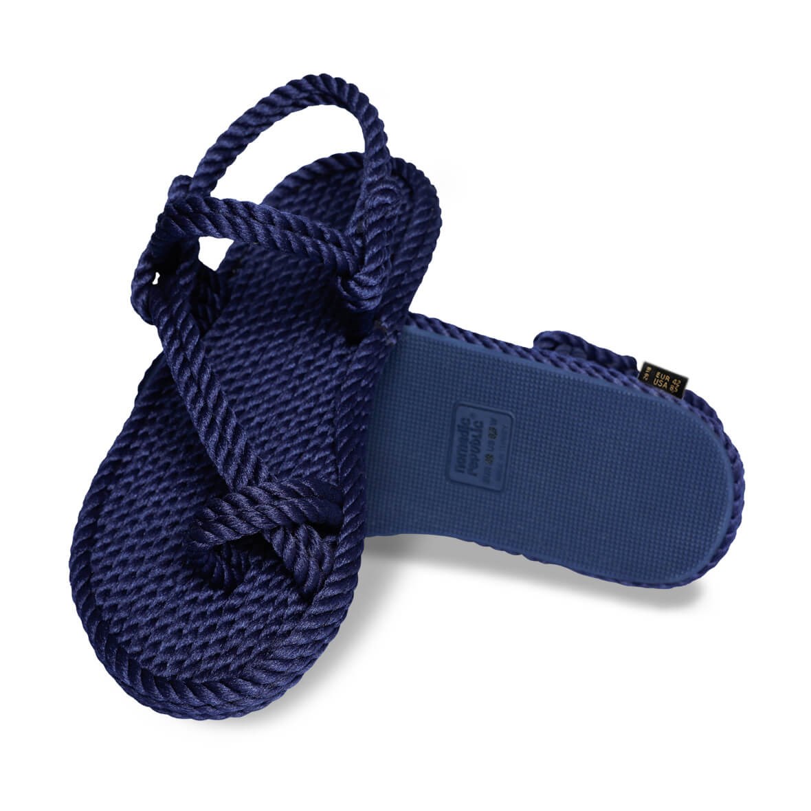 Nomadic Republic Hawaii Kauçuk Tabanlı Erkek Halat Sandalet - Lacivert