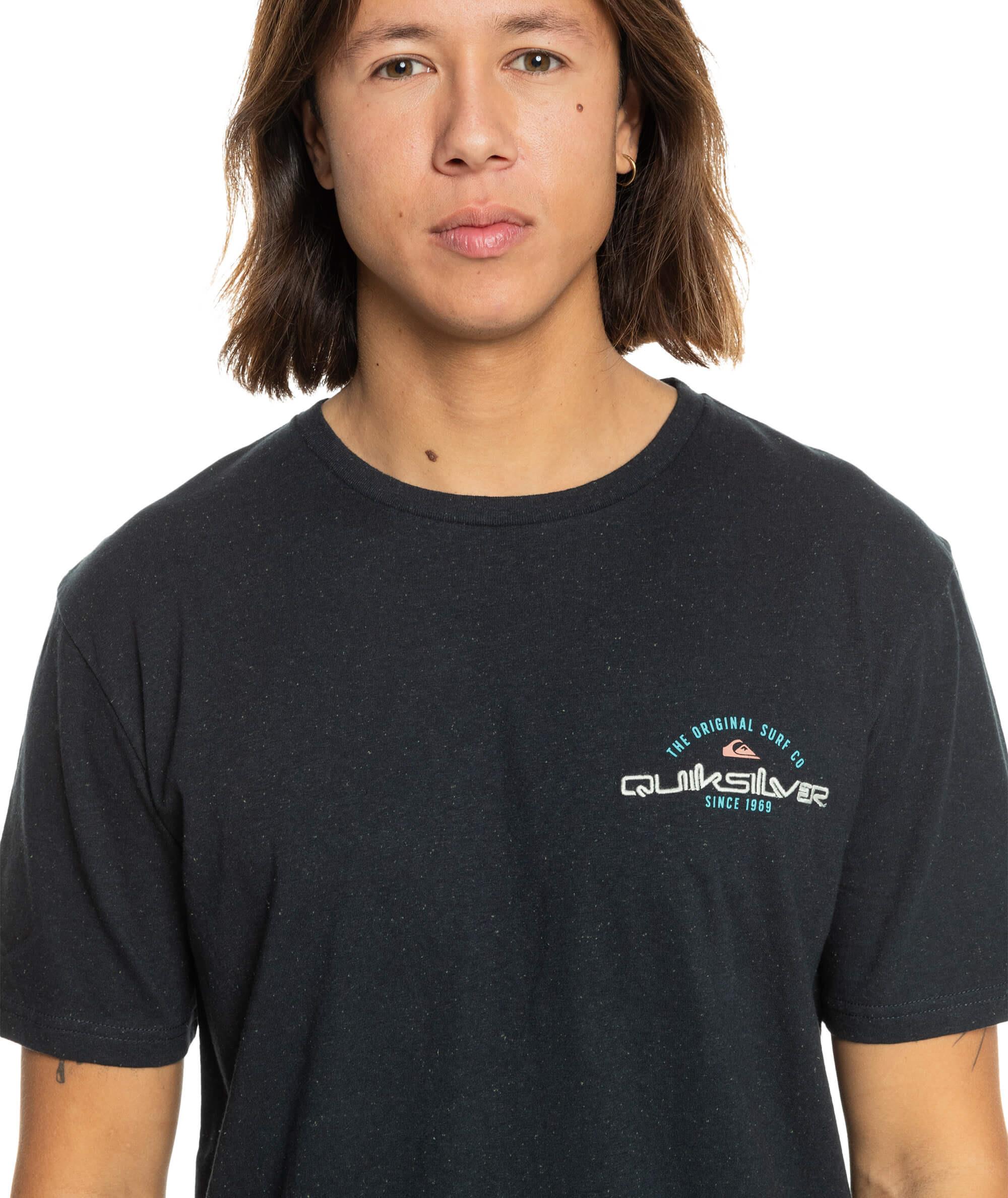 Quiksilver Arched Type SS Erkek T Shirt Siyah