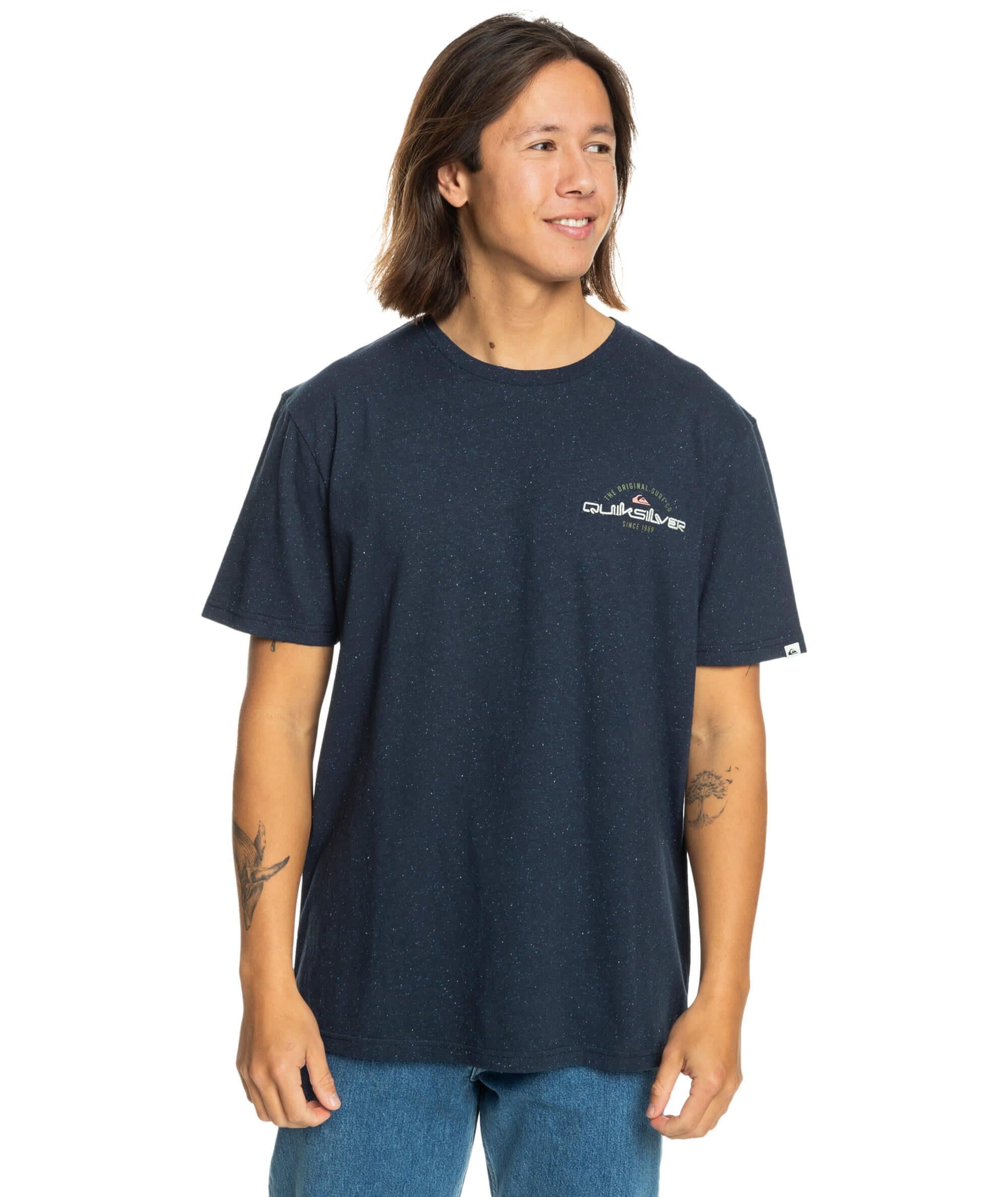 Quiksilver Arched Type SS Erkek T-Shirt - Lacivert