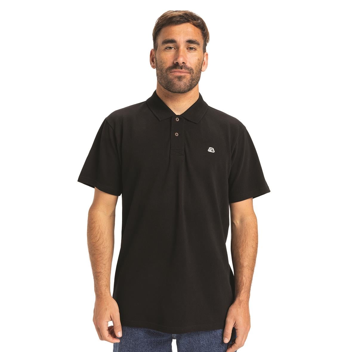 Quiksilver DNA Polo Erkek Polo T-Shirt - Siyah