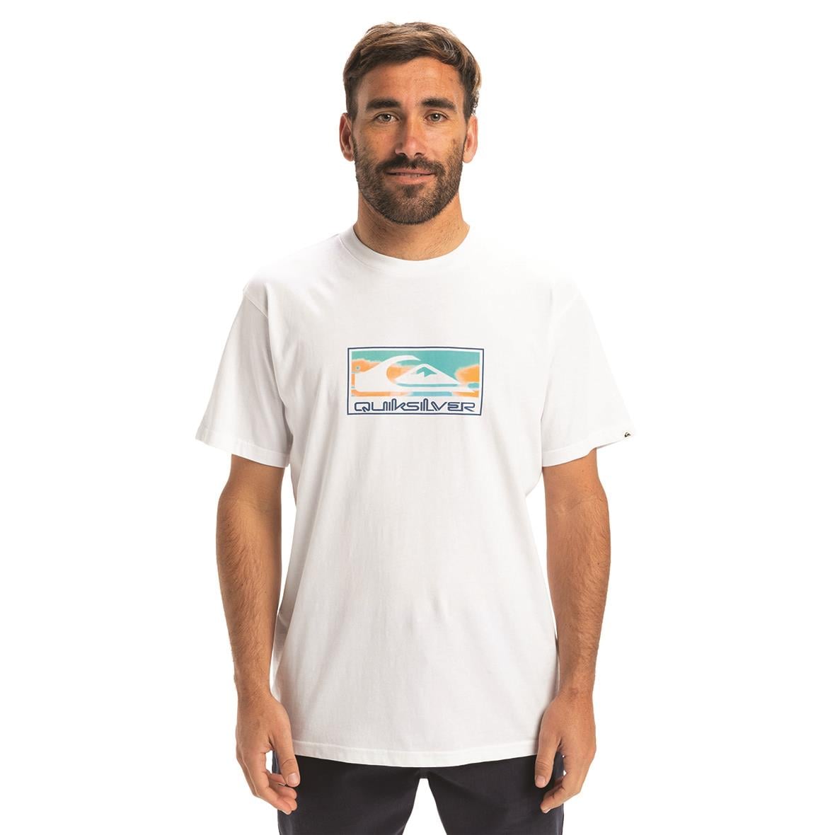 Quiksilver Ev Gradient Box SS Erkek T-Shirt - Beyaz