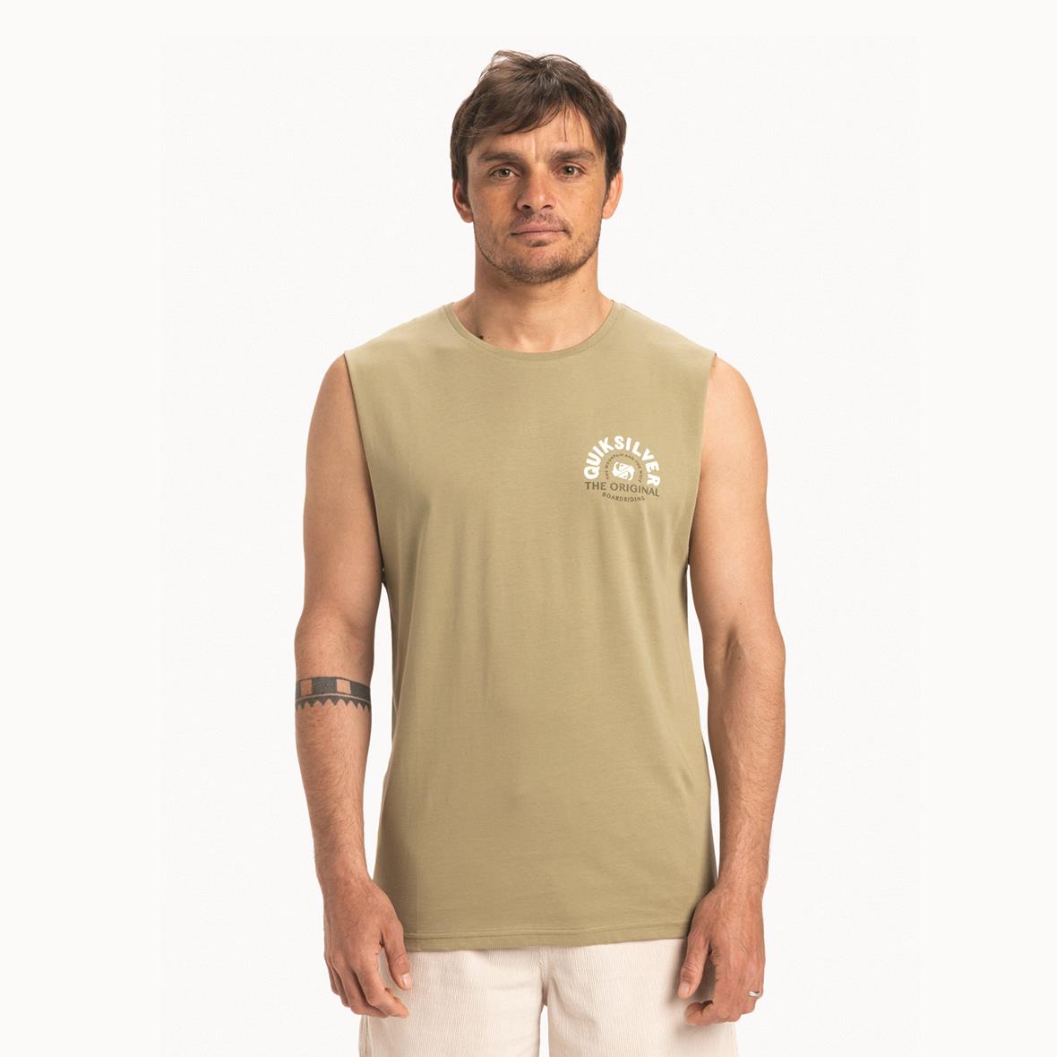 Quiksilver Ev Summer Road Muscle Tank Erkek Atlet - Haki