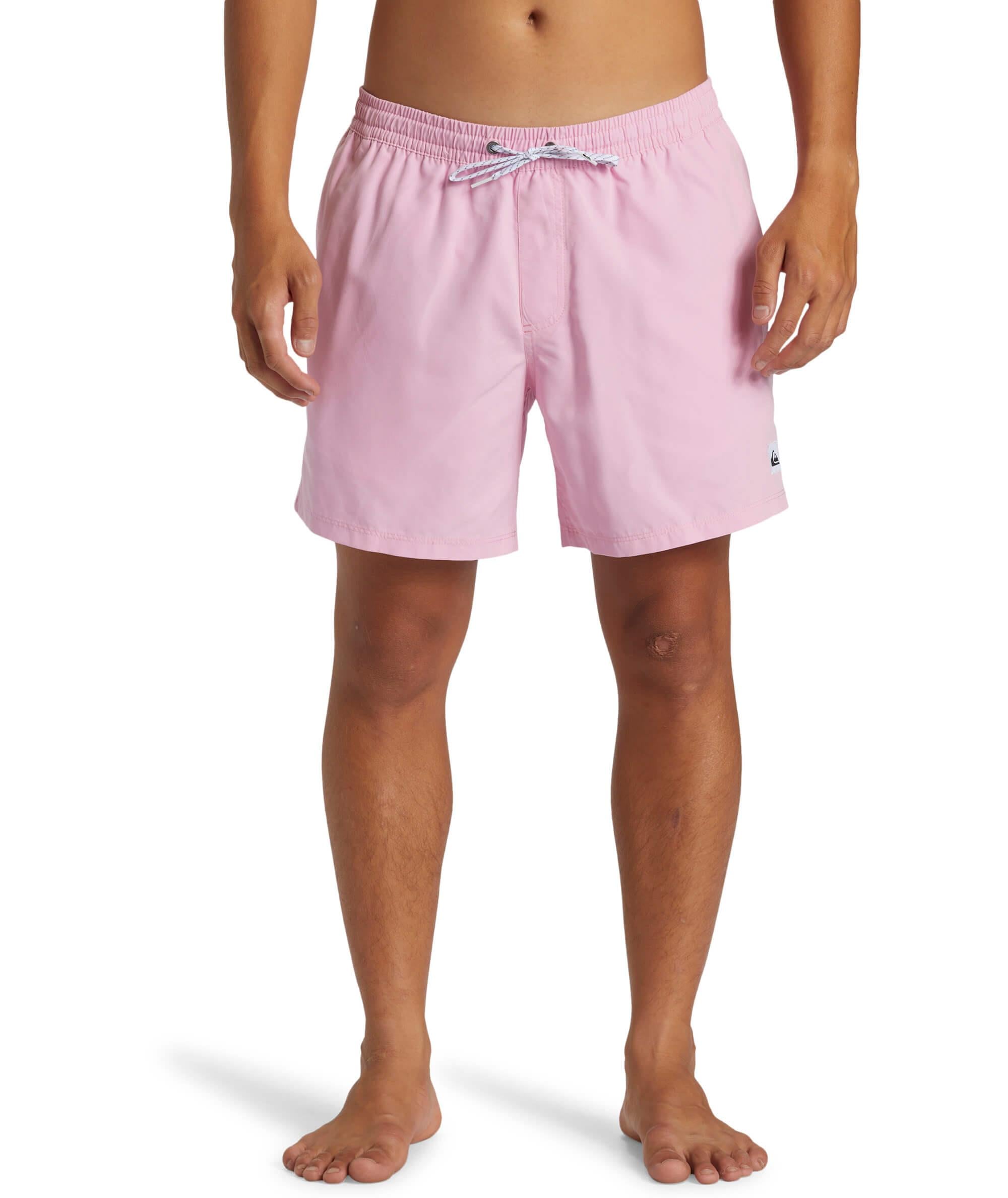 Quiksilver Everyday Solid Volley 15 Erkek Deniz Şortu - Pembe