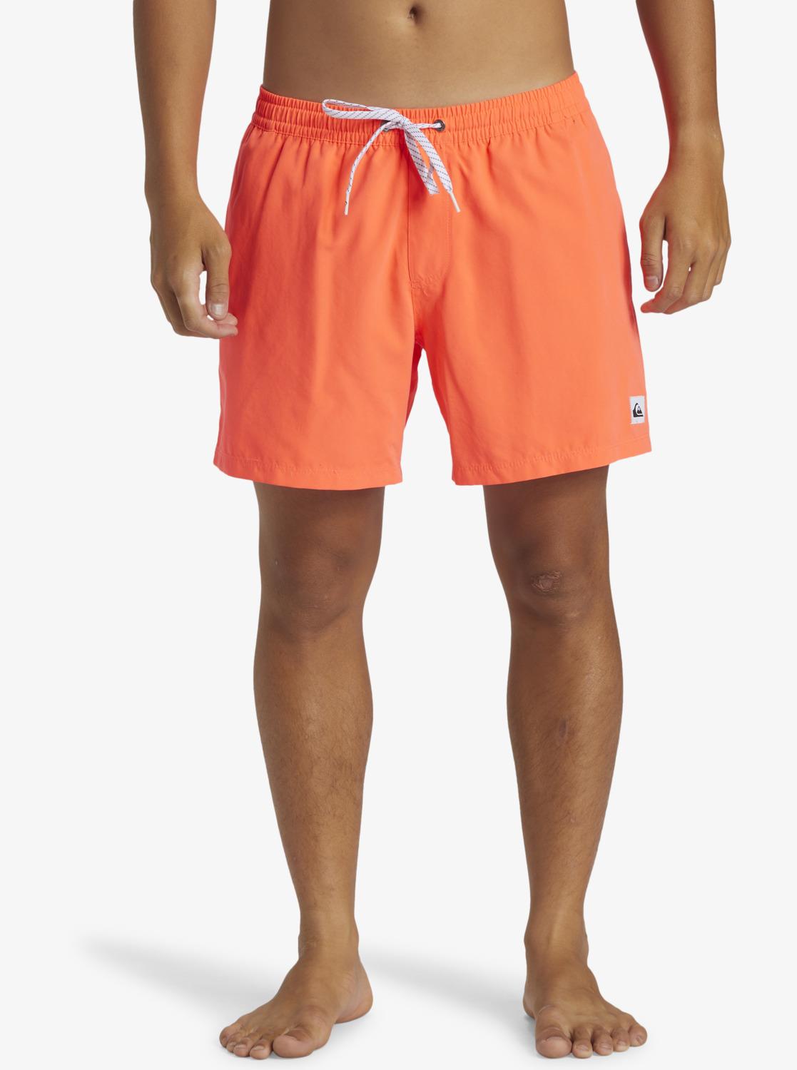 Quiksilver Everyday Solid Volley 15 Erkek Deniz Şortu - Neon  Turuncu