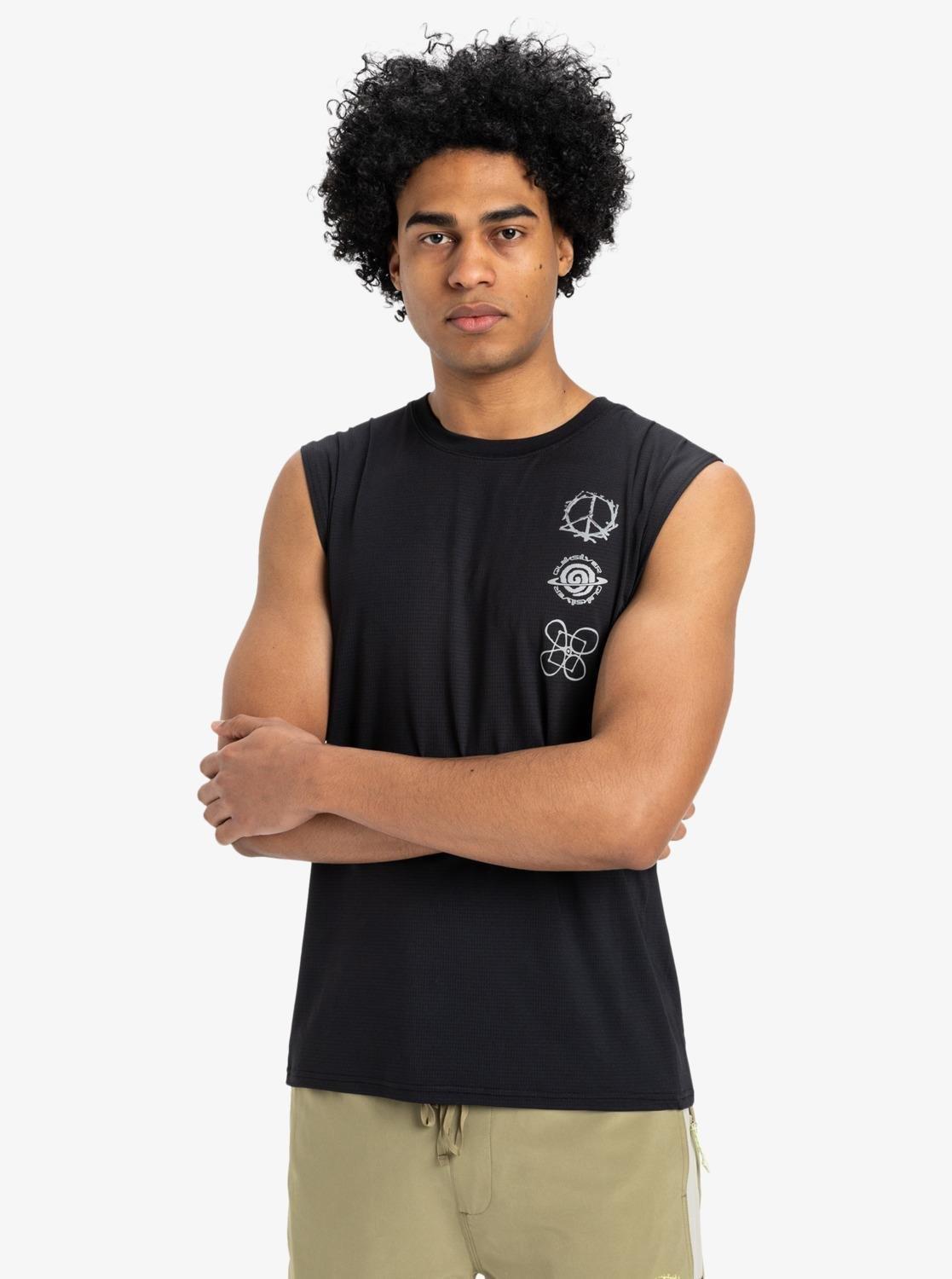 Quiksilver Lap Time Muscle Erkek Atlet - Siyah