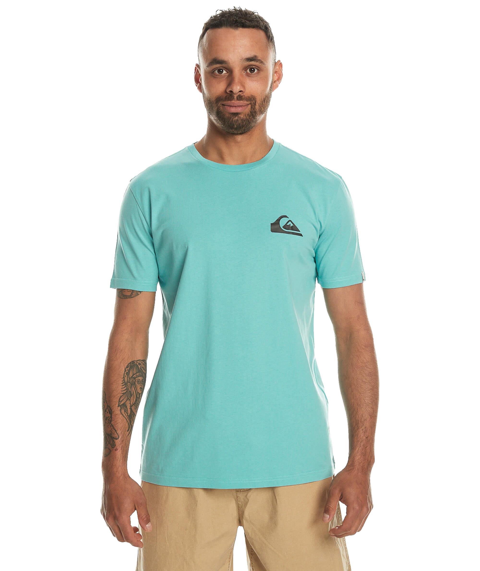 Quiksilver MW Mini Logo SS Erkek T-Shirt - Mavi