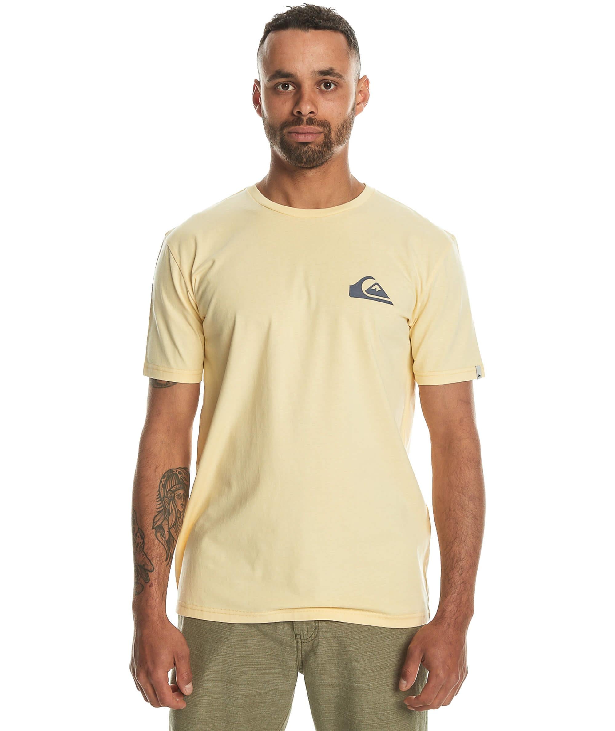 Quiksilver MW Mini Logo SS Erkek T-Shirt - Sarı