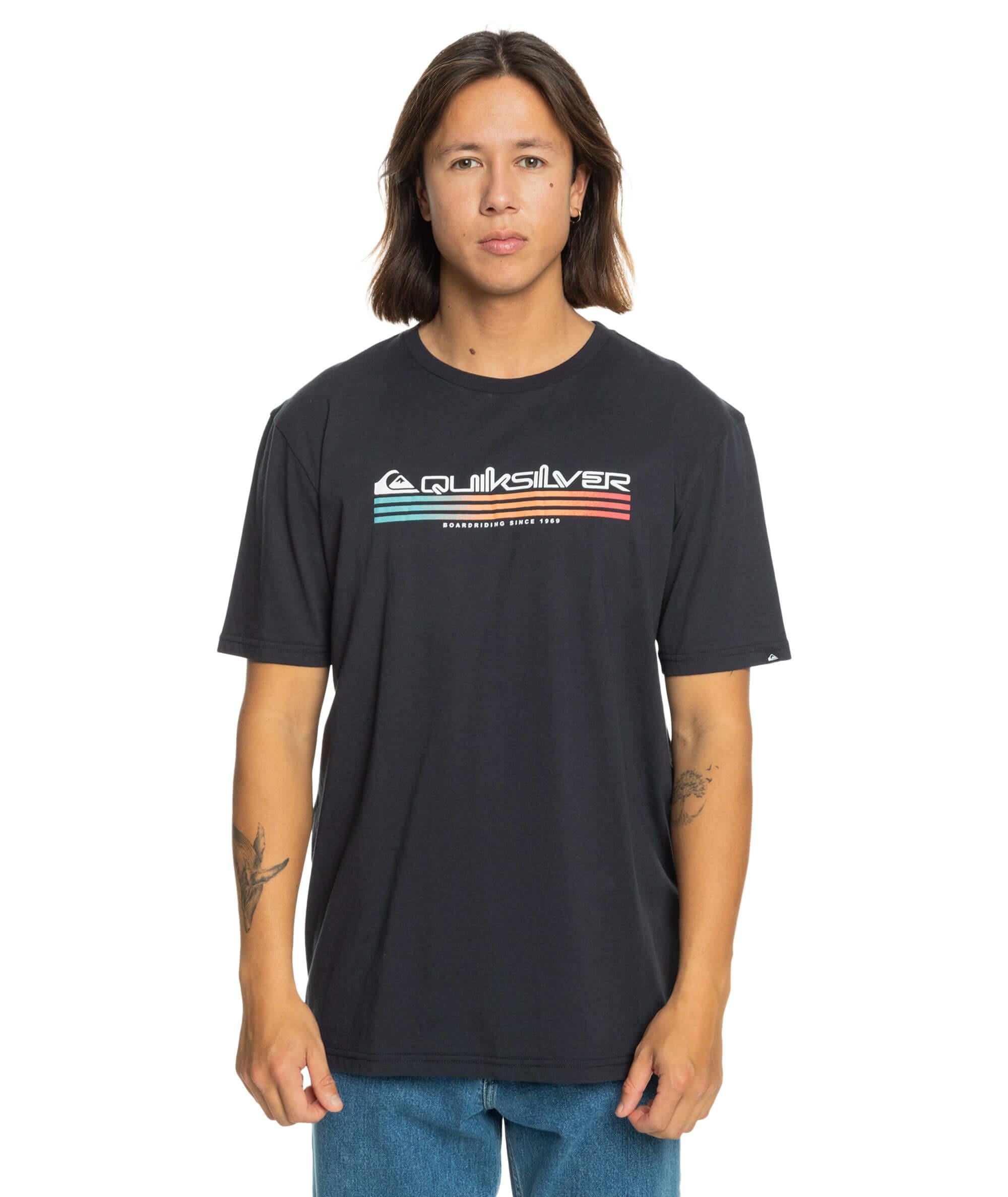 Quiksilver Omni Fill SS Erkek T-Shirt - Lacivert