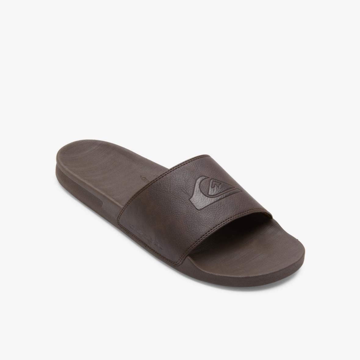 Quiksilver Rivi Nubuck Slide RF Erkek Terlik - Kahverengi
