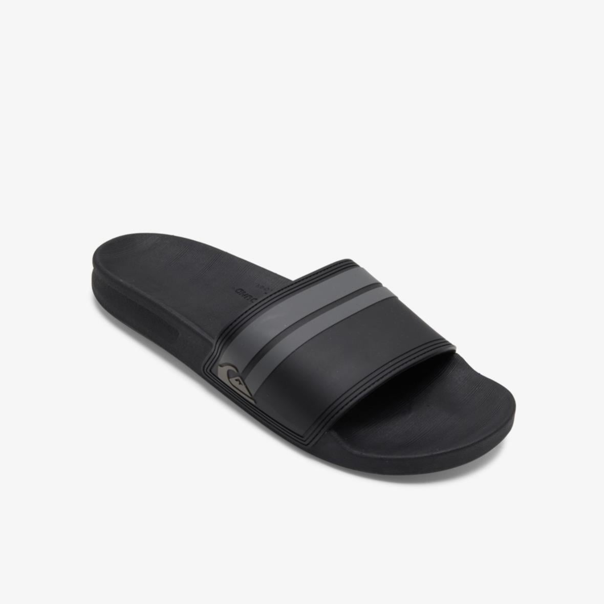 Quiksilver Rivi Slide Erkek Terlik - Siyah / Gri