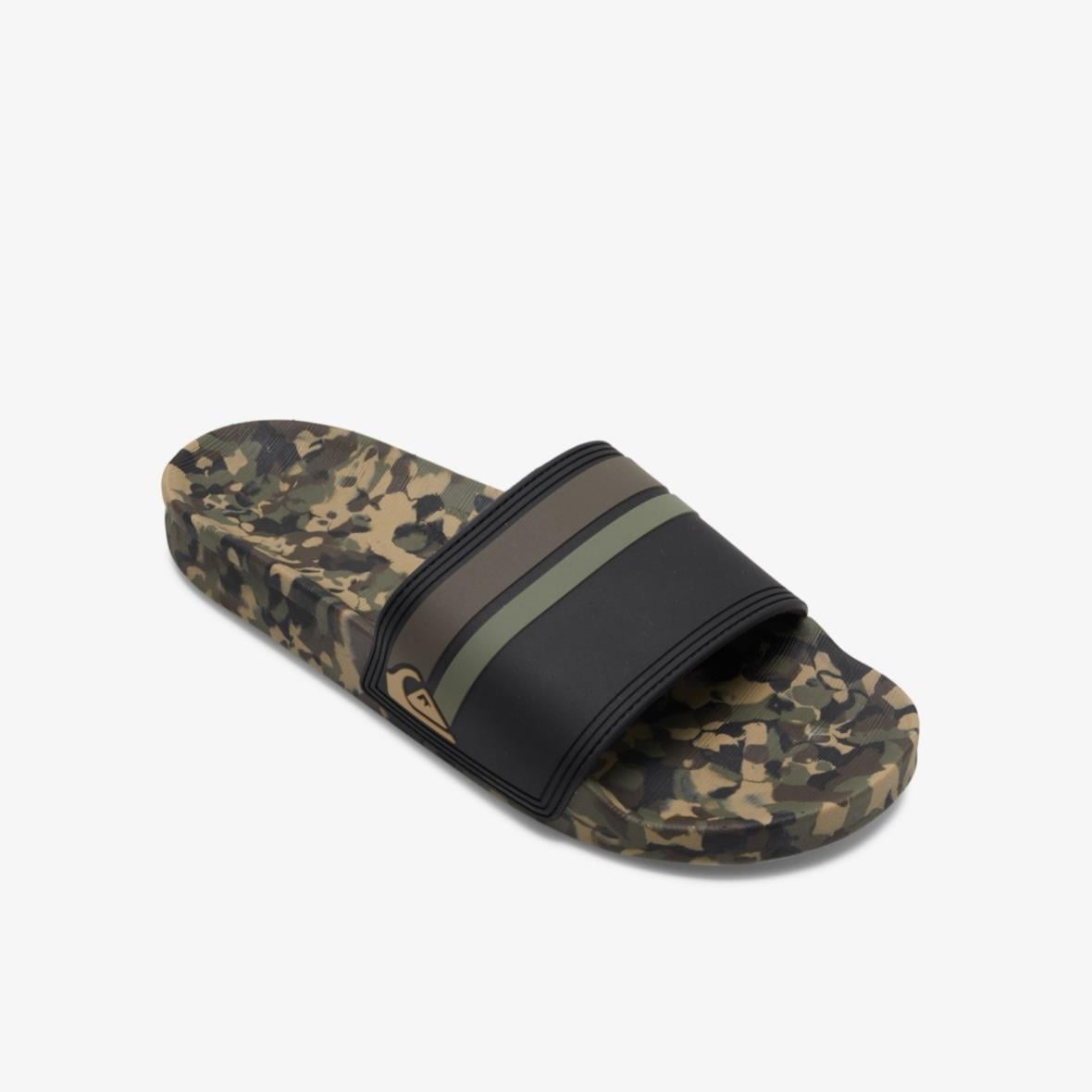 Quiksilver Rivi Slide Erkek Terlik - Siyah / Kamuflaj