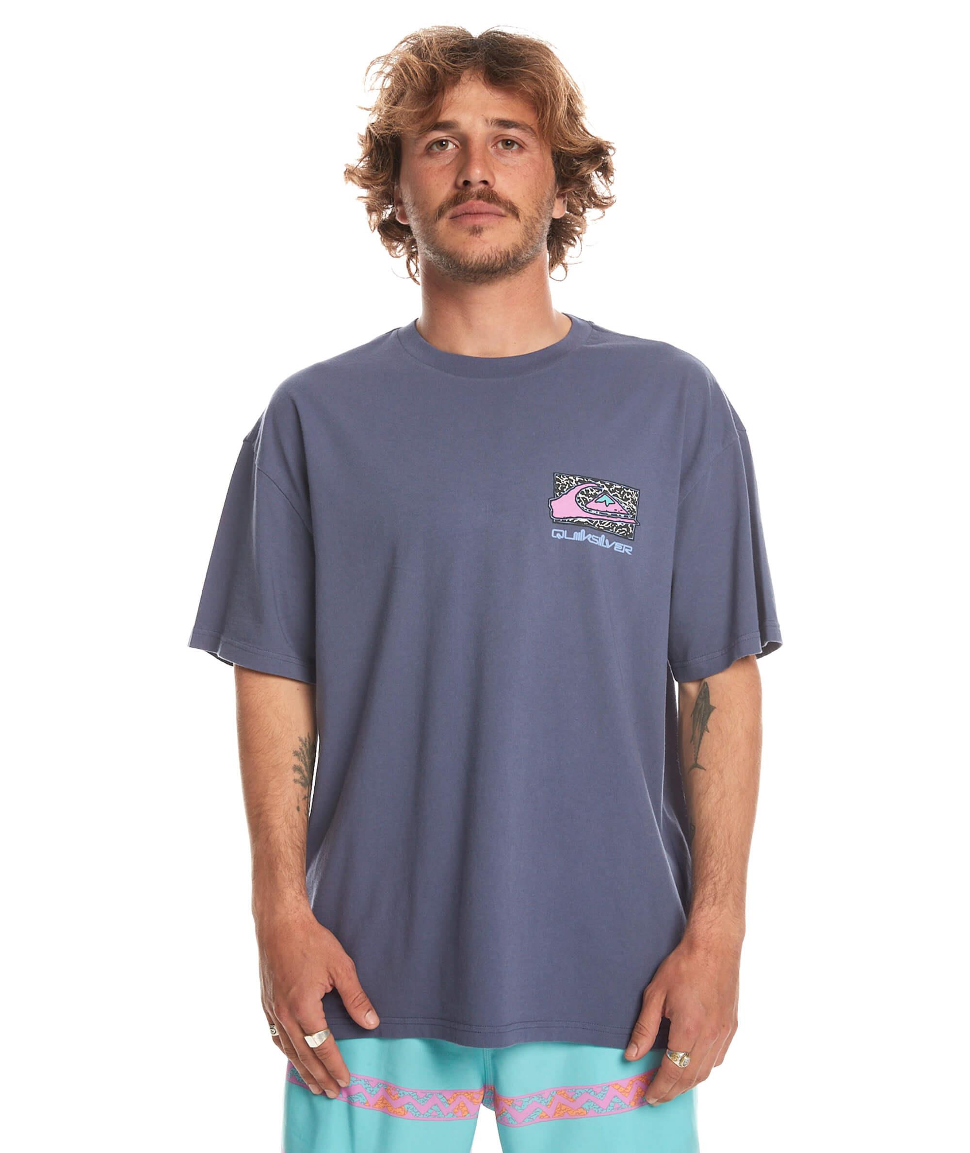 Quiksilver Spin Cycle SS Erkek T-Shirt - Mavi