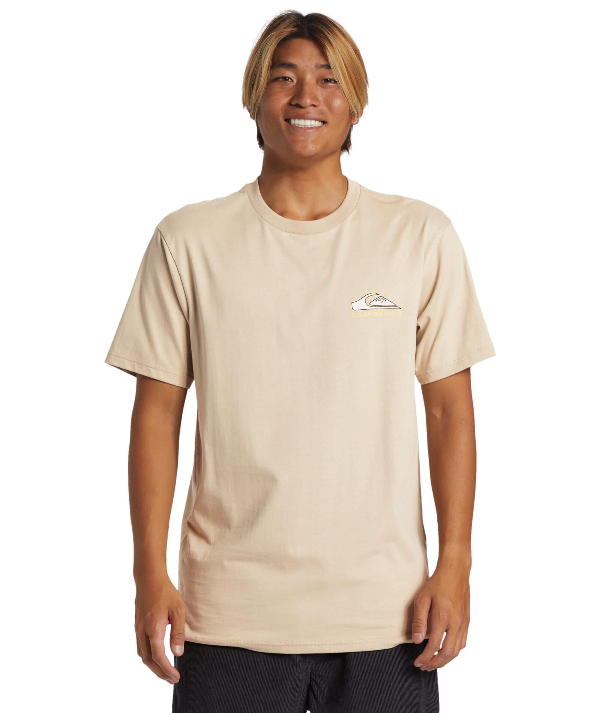 Quiksilver Step Up Mor SS Erkek T-Shirt - Haki