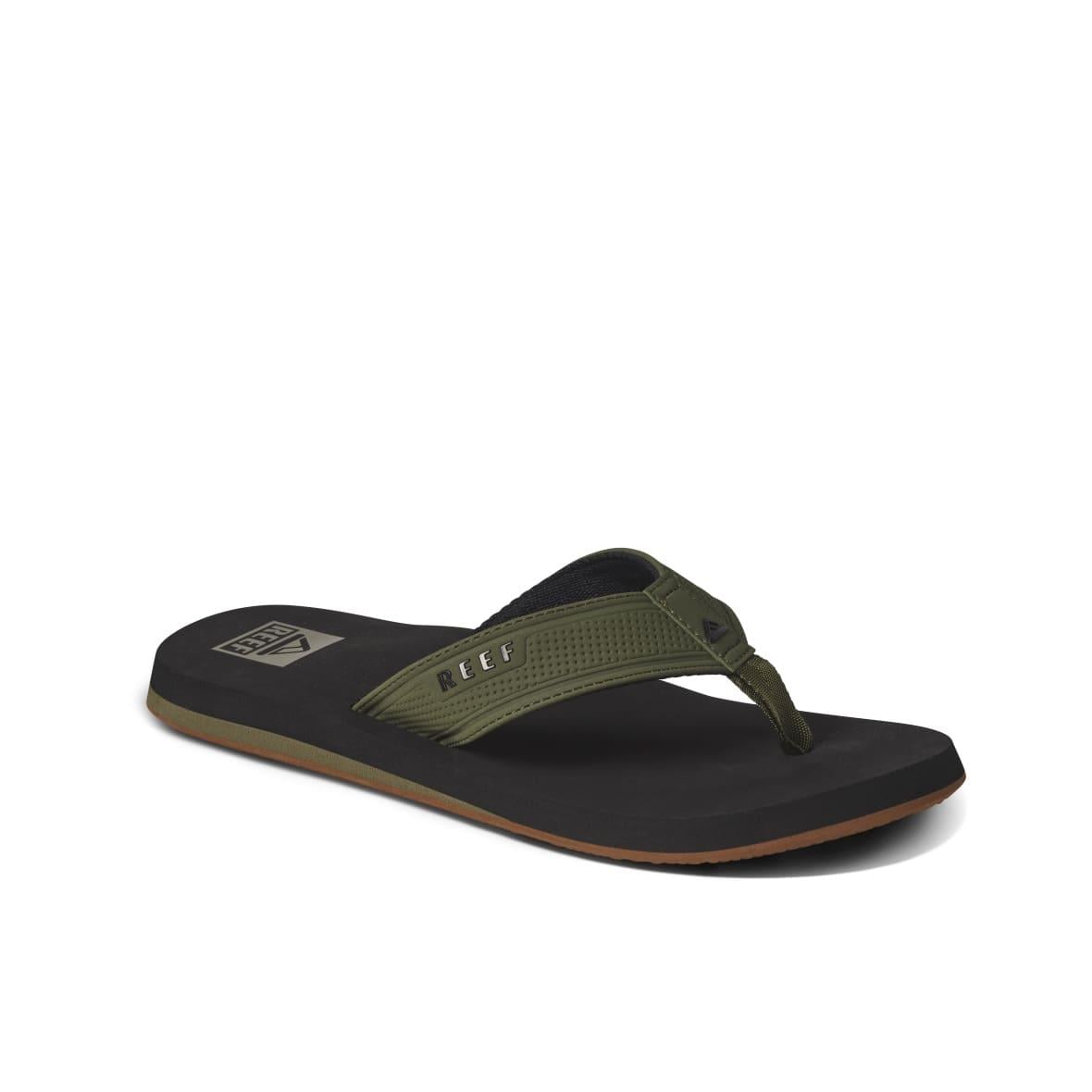 Reef The Layback Erkek Terlik - Siyah / Haki