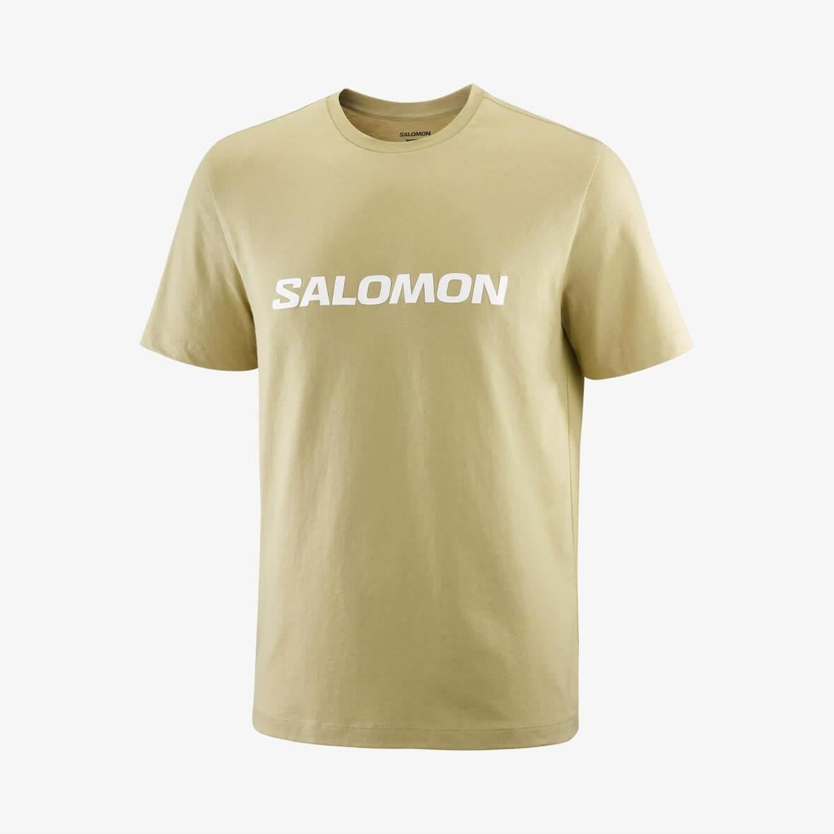 Salomon Logo SS Tee M Erkek T-Shirt - Açık Haki