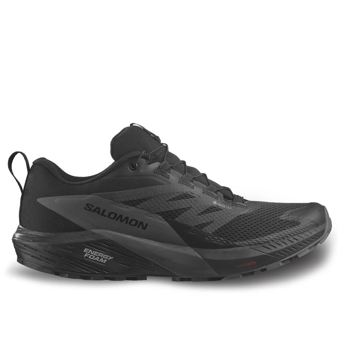 Salomon Sense Ride 5 GTX Gore-Tex Erkek Koşu Ayakkabısı - Siyah
