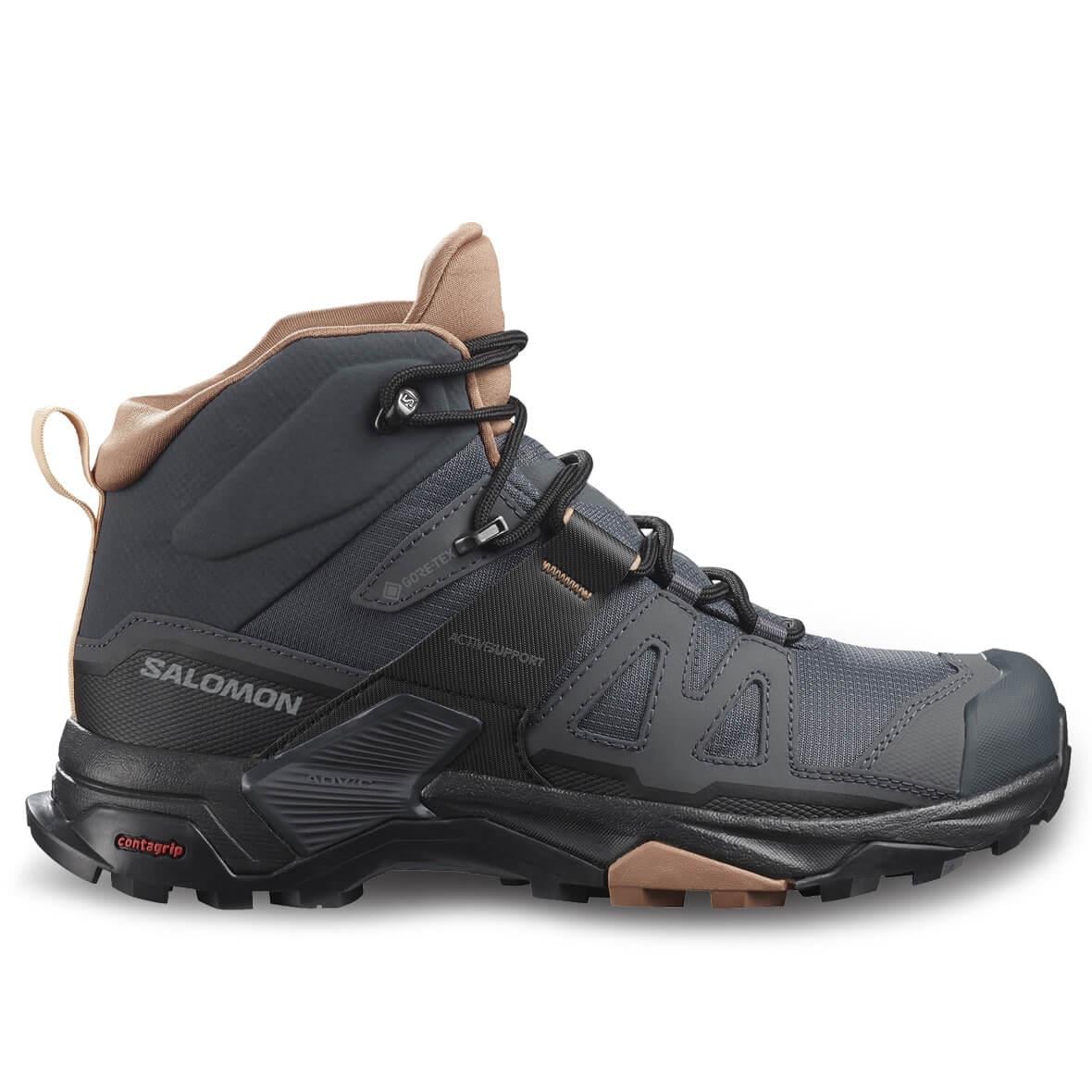 Salomon X Ultra 4 MID GTX W Gore-Tex Kadın Outdoor Bot - Antrasit