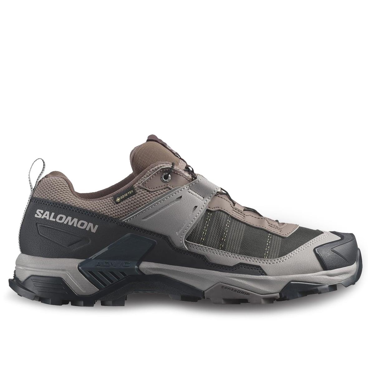 Salomon X Ultra 5 GTX Gore-Tex Erkek Outdoor Ayakkabı - Gri / Siyah