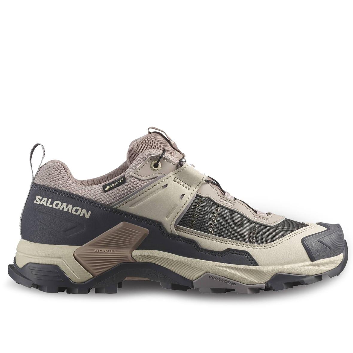 Salomon X Ultra 5 GTX Gore-Tex Kadın Outdoor Ayakkabı - Antrasit / Krem