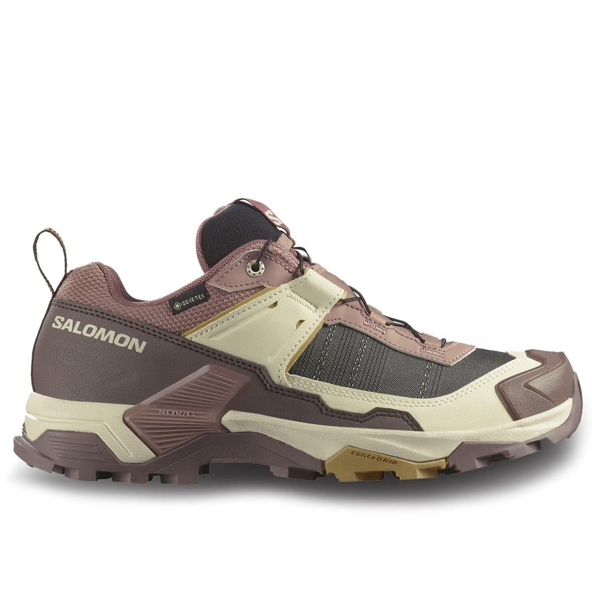 Salomon X Ultra 5 GTX W Gore-Tex Kadın Outdoor Ayakkabı - Kakao / Krem