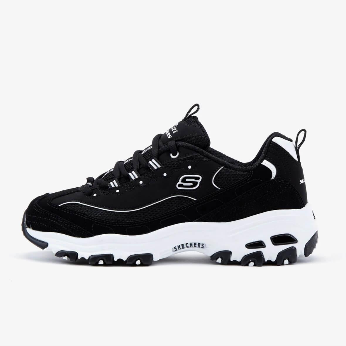 Skechers D'Lites March Forward13148 BKW Kadın Sneaker - Siyah