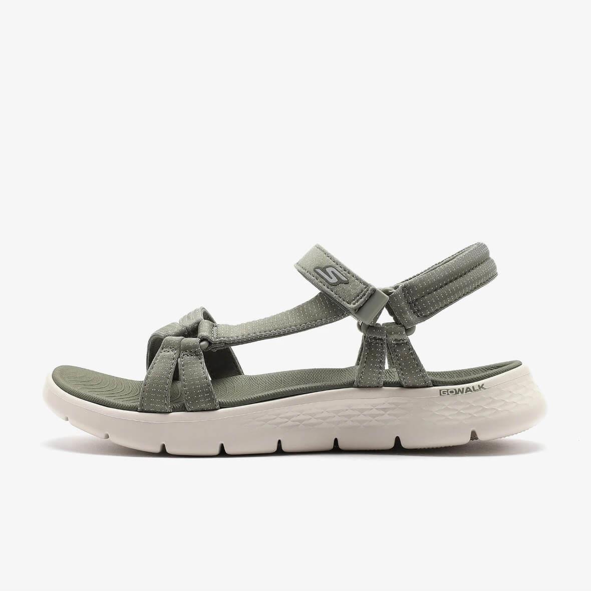Skechers Go Walk Flex Sandal - Sublime 141451 OLV Kadın Sandalet - Zeytin