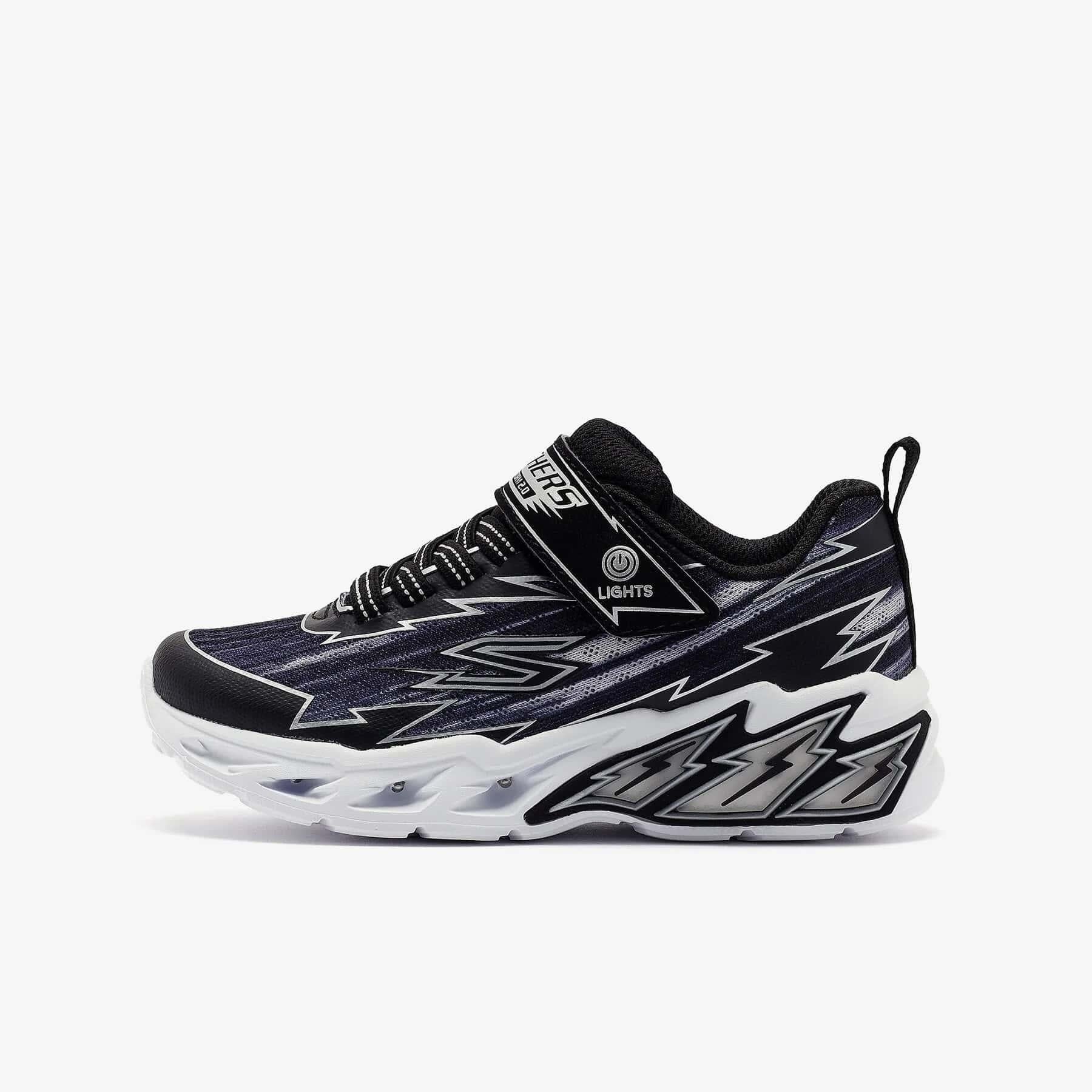 Skechers Light Storm 2.0 - Bolt-Brights 400149L BKGY Çocuk Spor Ayakkabı - Siyah / Gri