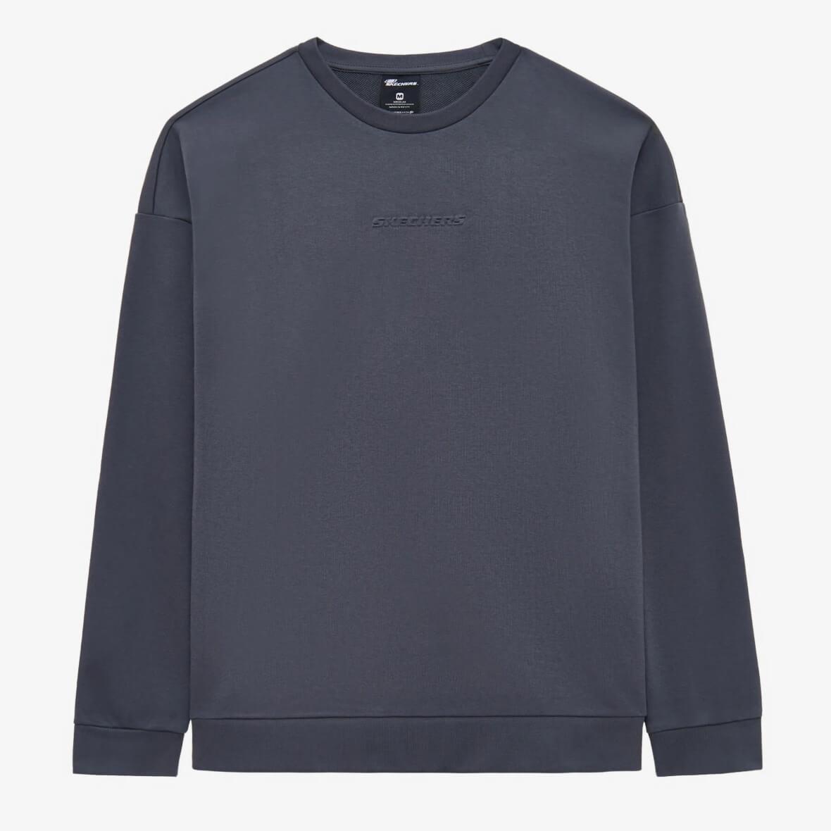 Skechers M Essential Crew Neck S2610015-3998 Erkek Sweatshirt - Gri