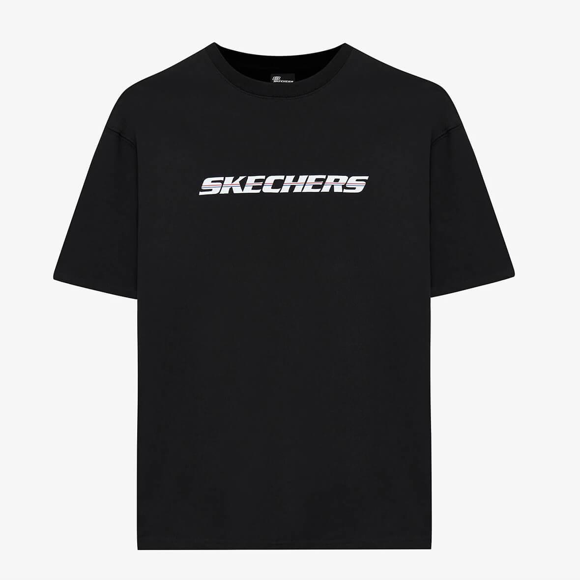 Skechers M Graphic Tee Heavy Weight Oversize T-Shirt S242102-001 Erkek T-Shirt - Siyah
