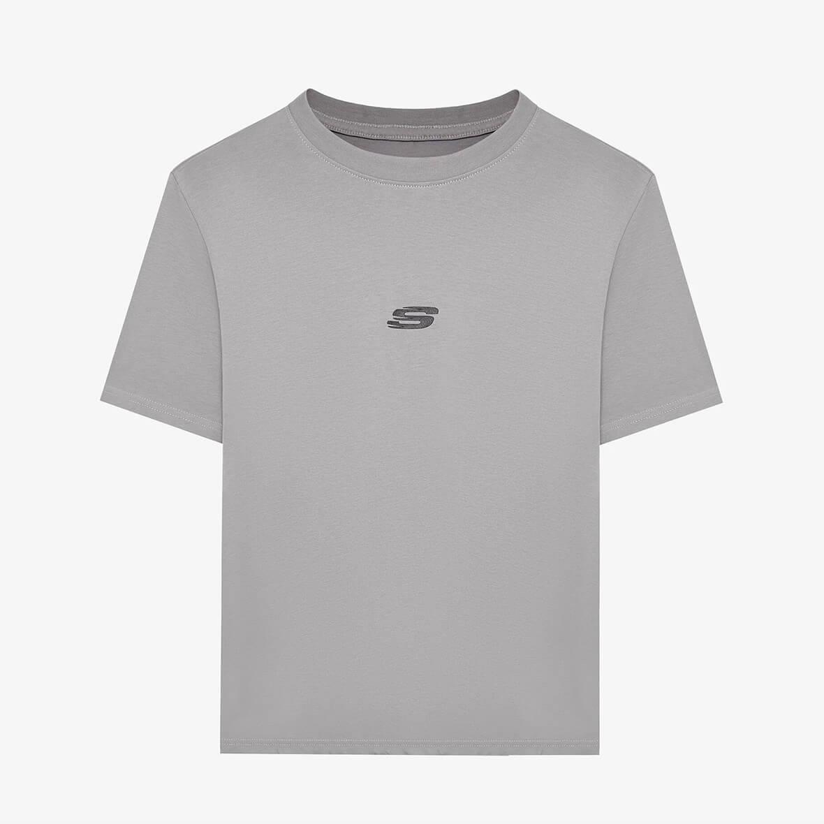 Skechers M Graphic Tee Light Weight Regular T-Shirt S242138-035 Erkek T-Shirt - Gri