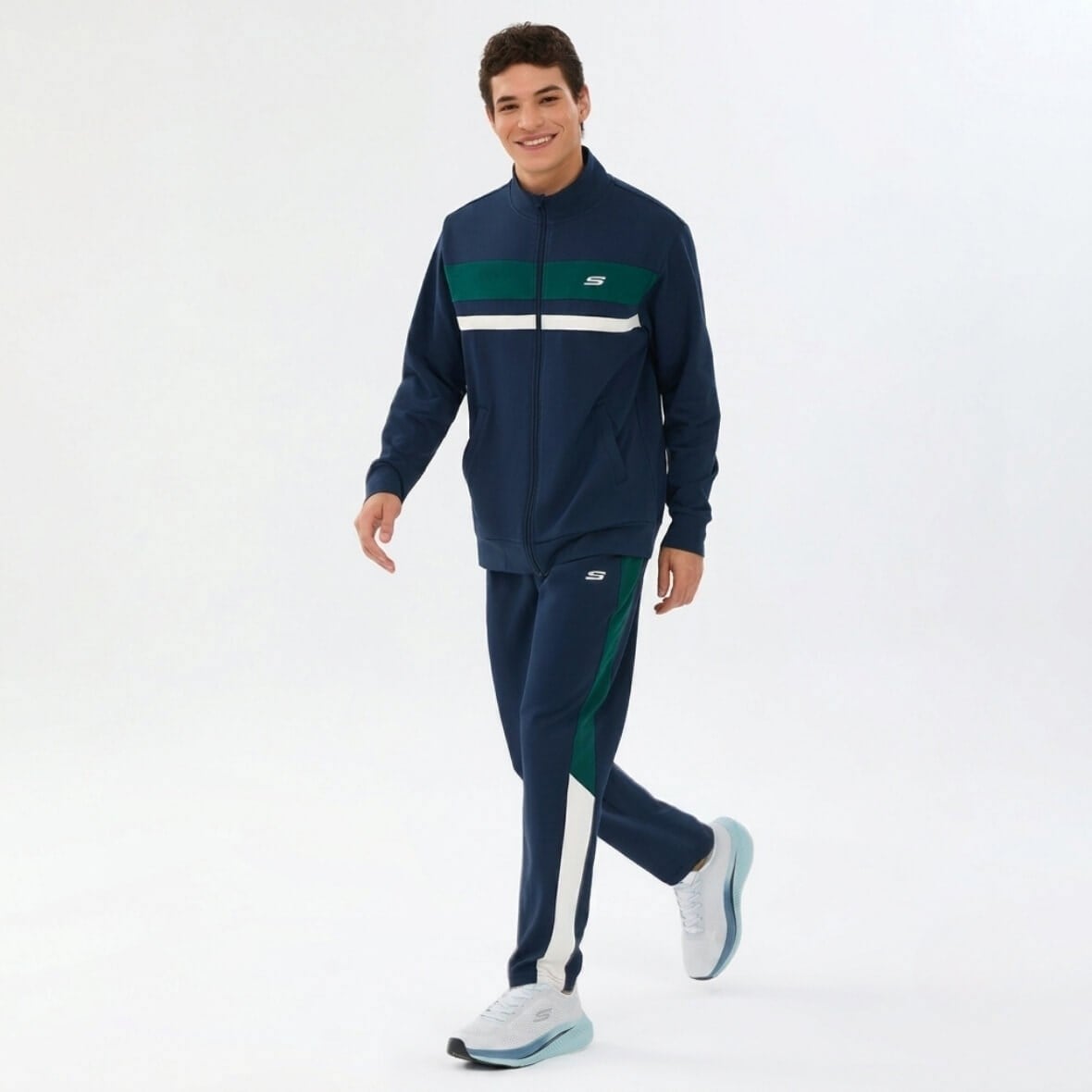 Skechers M Performance Coll. Track Suit S2610008-0505 Erkek Eşofman Takımı - Lacivert