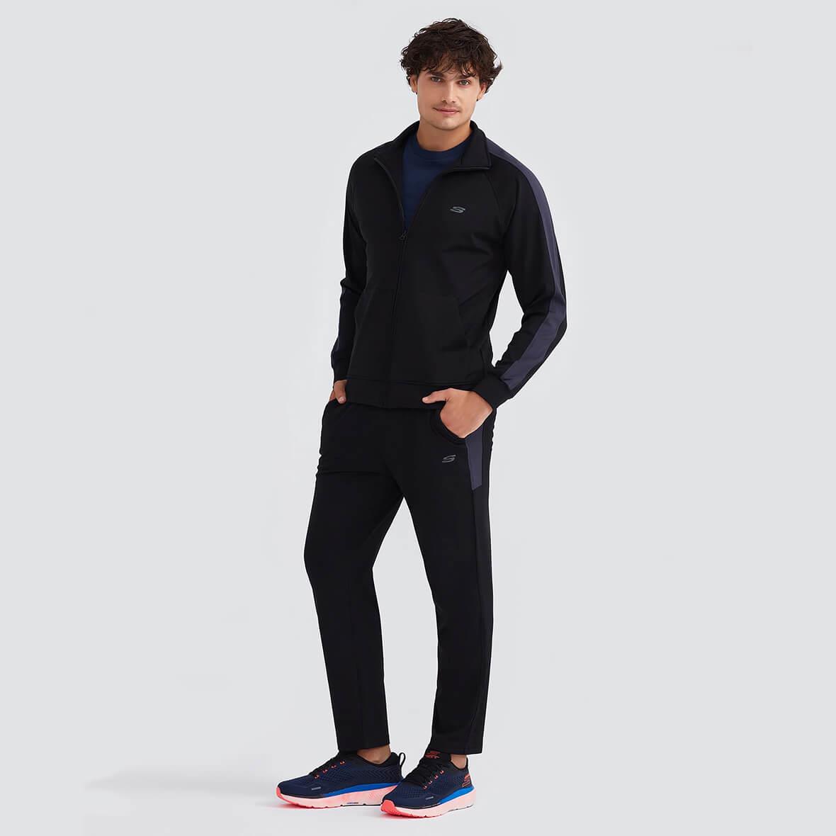 Skechers M Performance Collection Suit Track S212165-001 Erkek Eşofman Takım - Siyah