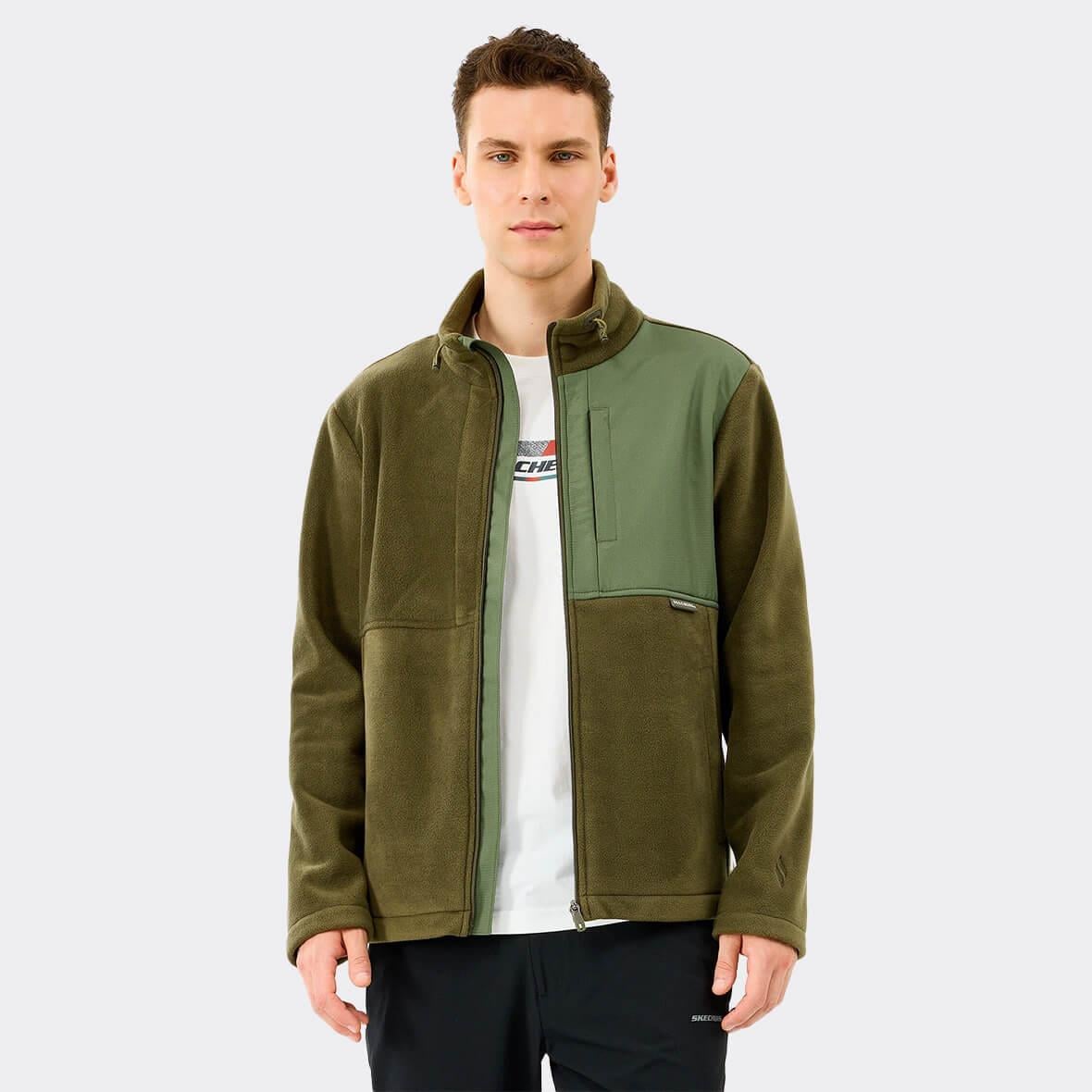 Skechers M Polar Jacket S2520130-0096 Erkek Sweatshirt - Haki