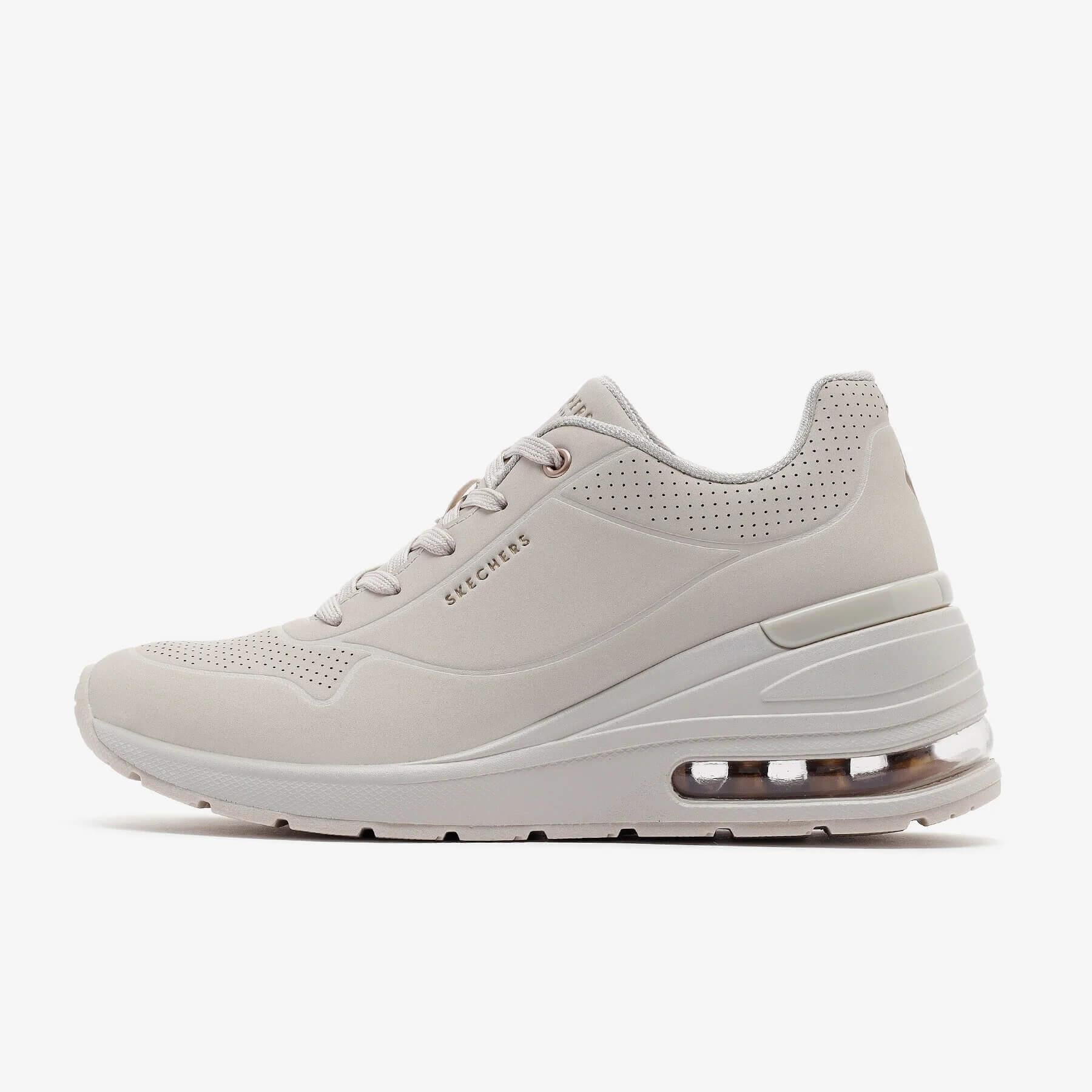 Skechers Million Air - Elevated Air 155401 OFWT Kadın Sneaker - Ekru