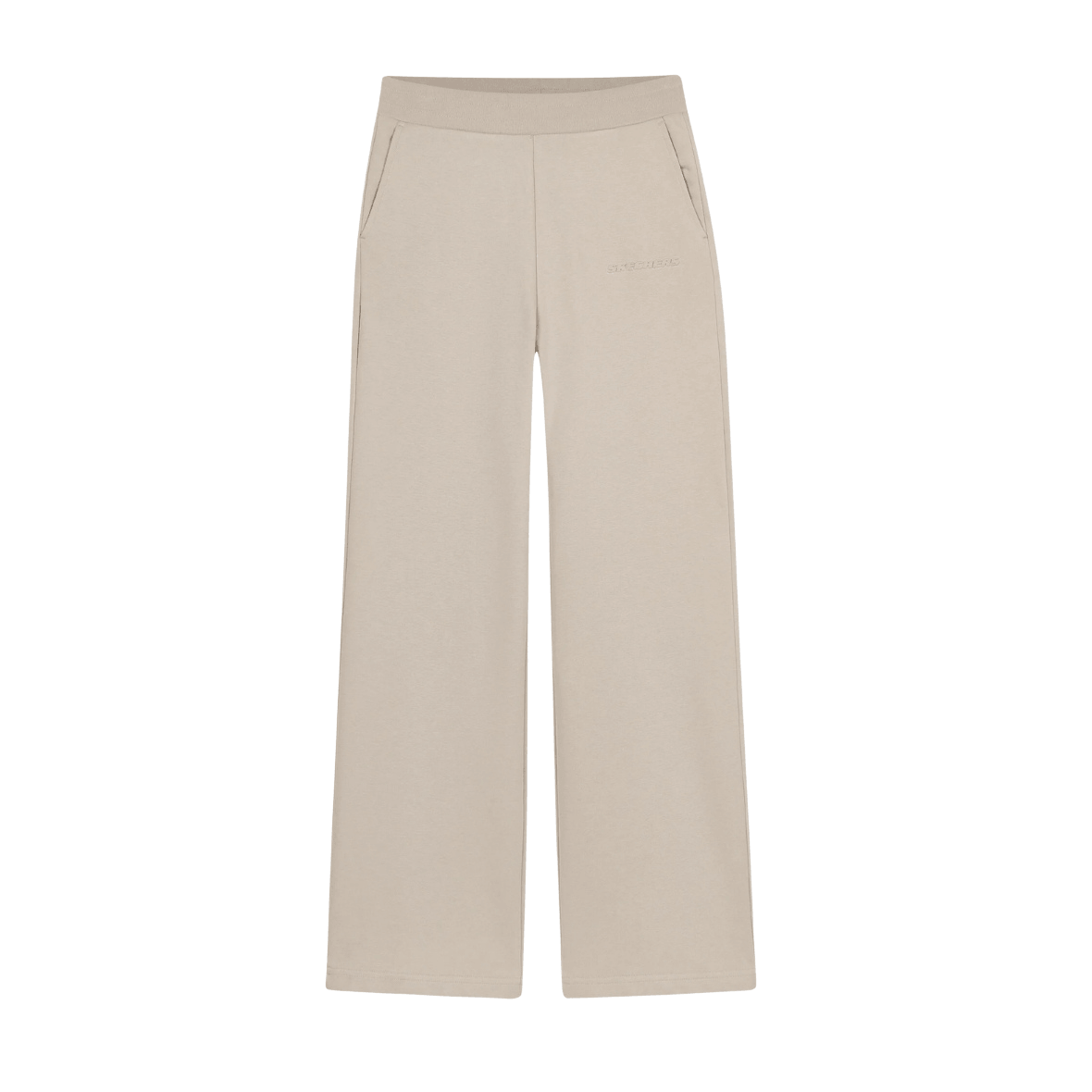Skechers Skech Sweats Essential Wide Sweatpant S2610152-1457 Kadın Eşofman Altı - Krem