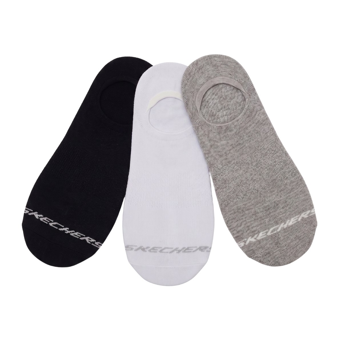 Skechers U No Show S2520314-3474 Unisex 3'lü Çorap - Çok Renkli