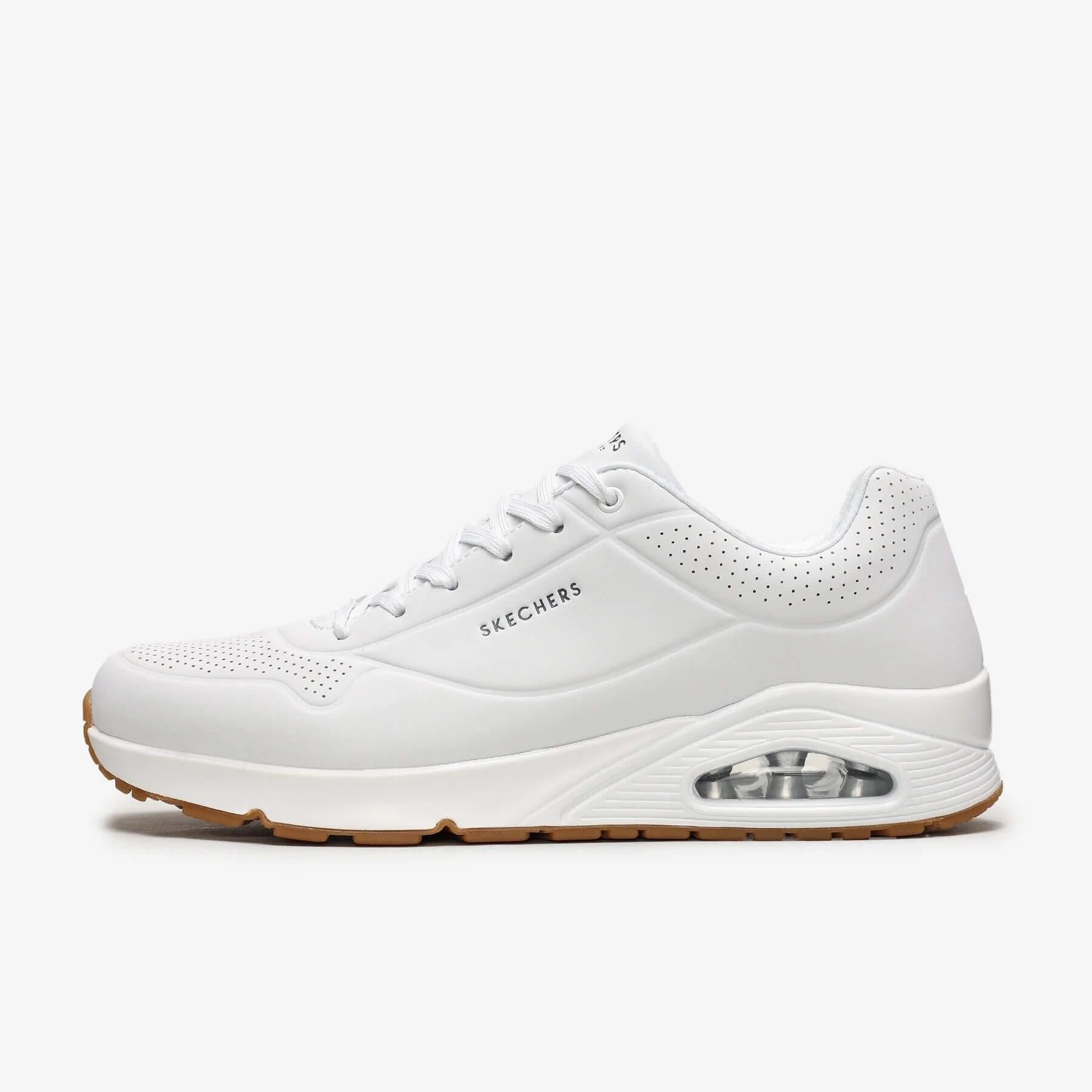 Skechers Uno - Stand On Air 52458 WHT Erkek Sneaker - Beyaz