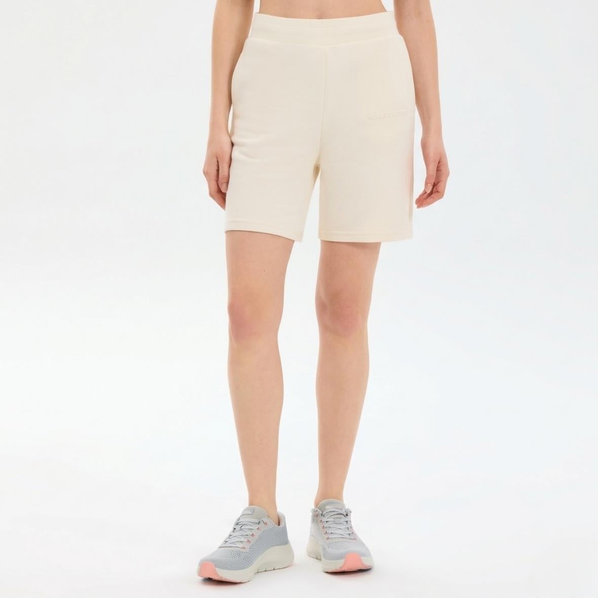 Skechers W Essential 5 inch Sweat Short S2610001-3855 Kadın Şort - Bej