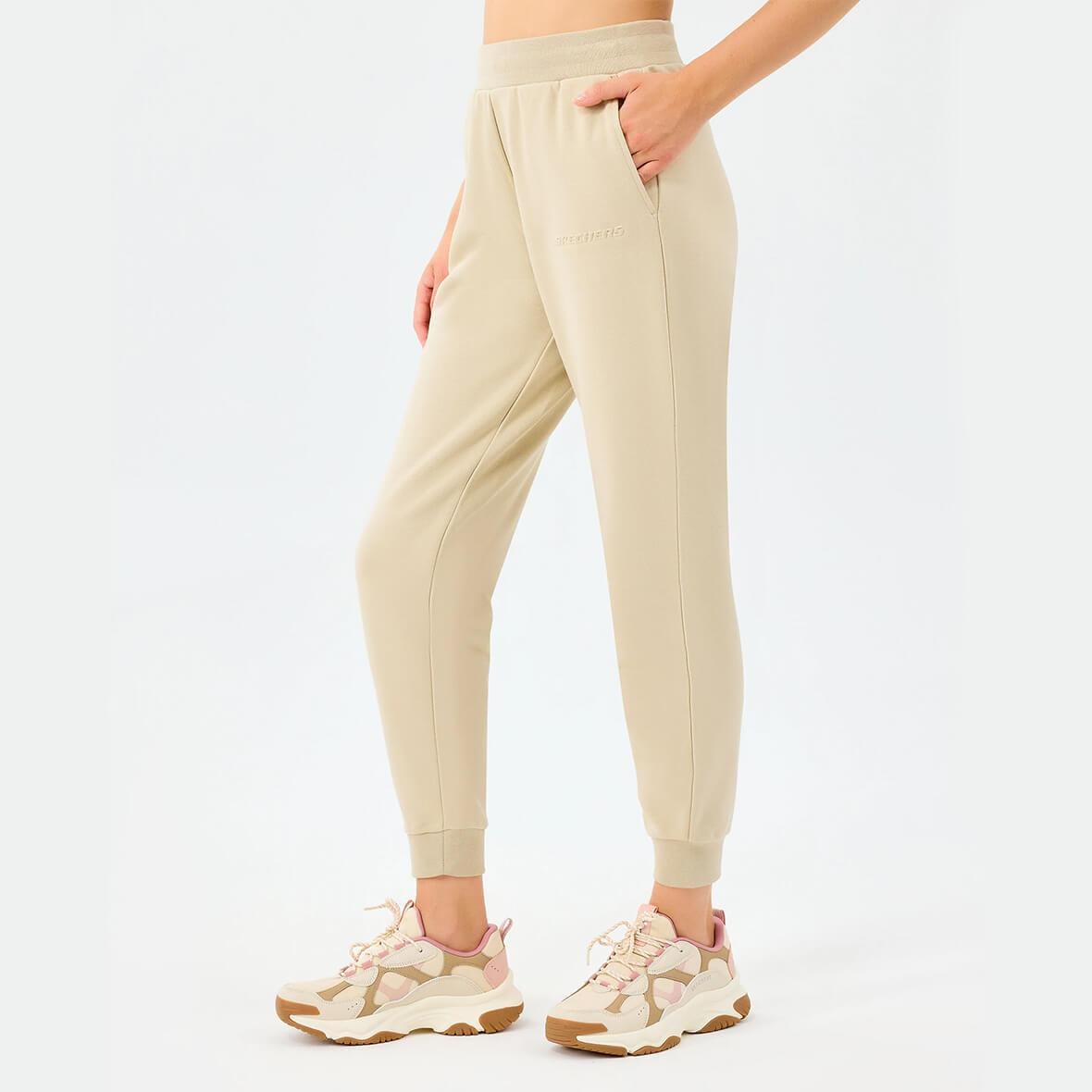Skechers W Essential Jogger Sweatpant S2610002-1560 Kadın Eşofman Altı - Bej