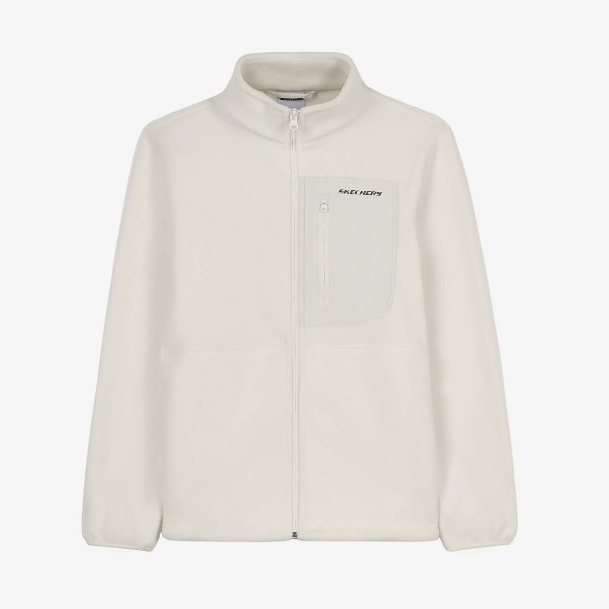 Skechers W Outdoor Fleece Core Light Full Zip Jacket S2620082-3855 Kadın Mont - Beyaz