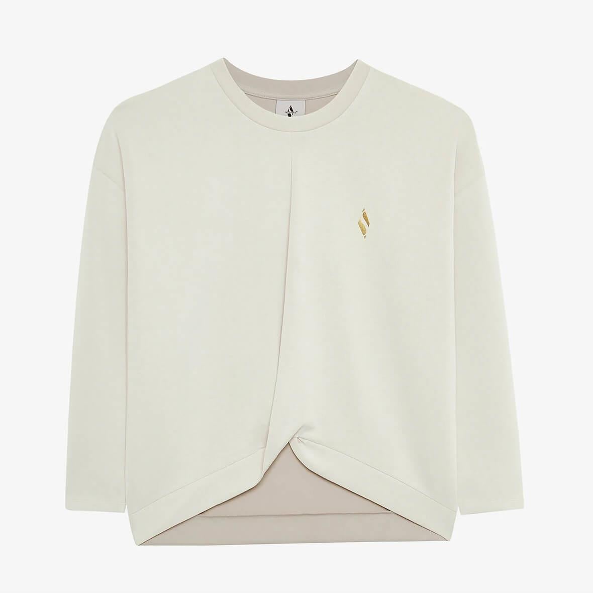 Skechers W Soft Touch Crew Neck Sweatshirt S242152-013 Kadın Sweatshirt - Bej