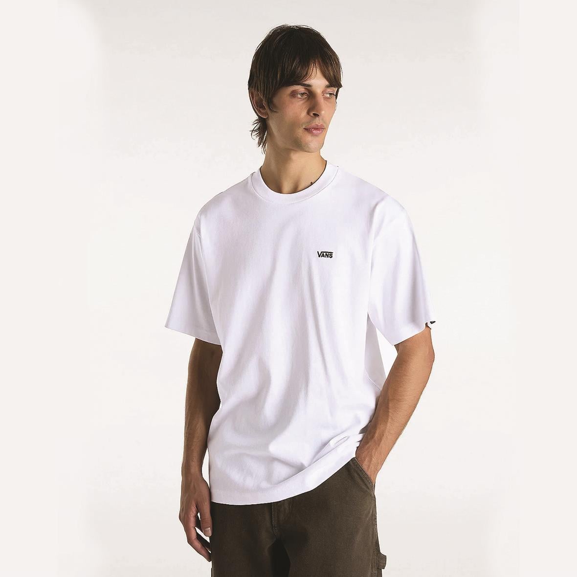 Vans Left Chest II Loose SS Erkek T-Shirt - Beyaz