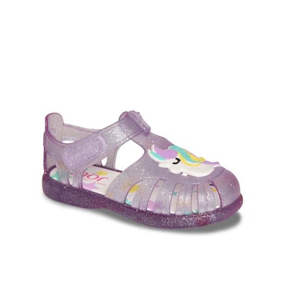 Igor Tobby Gloss Unicornio Çocuk Sandalet - Leylak Parıltı