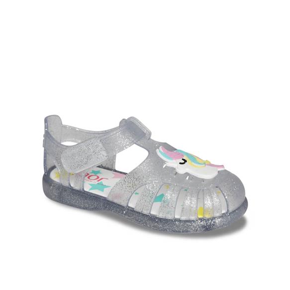 Igor Tobby Gloss Unicornio Çocuk Sandalet - Şeffaf Parıltı