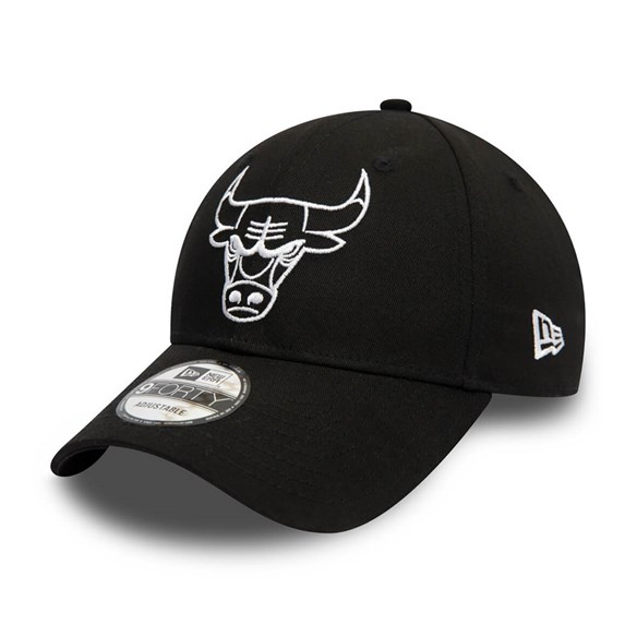 New Era Şapka - NBA Essential Outline  9FORTY Chicago Bulls Black