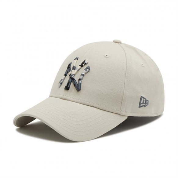 New Era Şapka - Camo Infill 9FORTY New York Yankees Krem