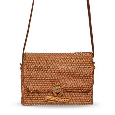 Bagoist 20 cm Kapaklı Rattan Çanta