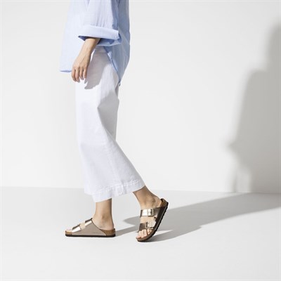 Birkenstock Arizona Bayan Terlik & Sandalet - Electric Metallic Taupe