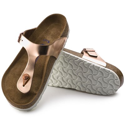 Birkenstock Gizeh Bayan Terlik & Sandalet - Metallic Copper